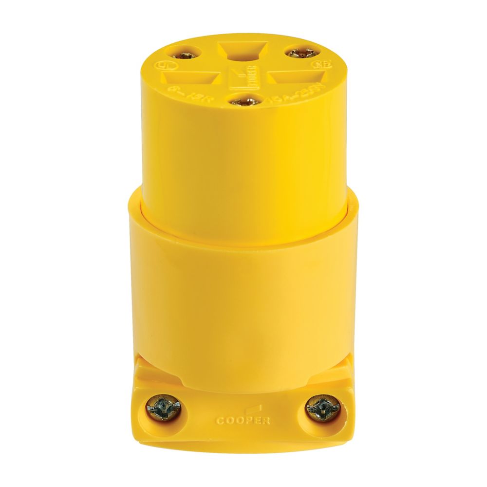 Toma Extension Vinilo 220V Polar.15A #4227 Cooper-Eaton