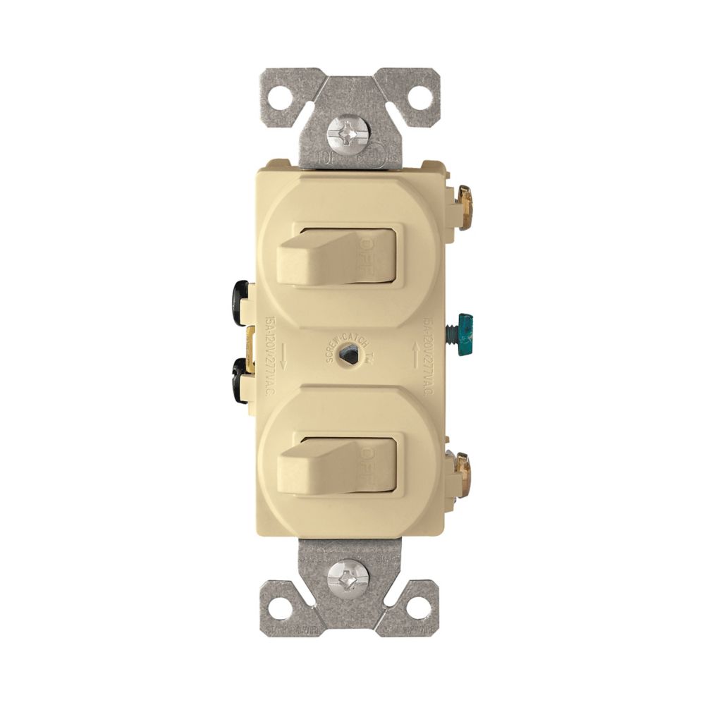 Interruptor Doble 120V/15A #271V Cooper-Eaton