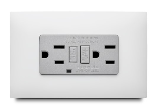 Tomacorriente Doble Polz. Gfci Blanco Vive