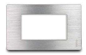 Placa Toma Aluminio C/Bast Alum . Premium Stilo