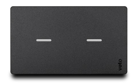 Conmutador Inteligente Doble Wifi Negro Premium