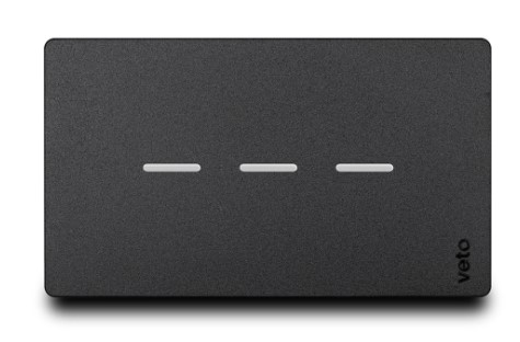 Conmutador Inteligente Triple Wifi Negro Premium