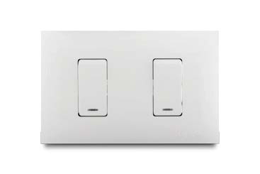 Interrup. Doble C/Luz Blanco Veto Vive