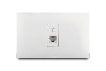 Toma Tf Rj14 Simple Blanco Veto Vive