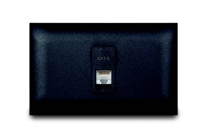 Toma Datos Simple Rj45 Cat6 Negro Veto Vive