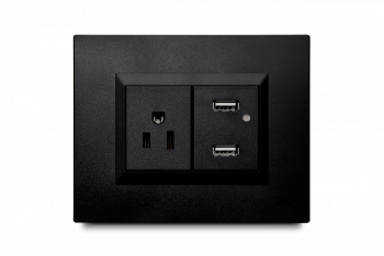 Mixto 2 Usb+Toma Amer 2P+E Preensamblado Ne Veto Plura