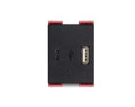 Usb A+C Modulo Negro Plura