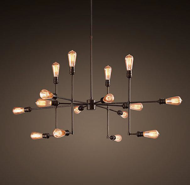 Lamp. Colg. Recta 16L E27