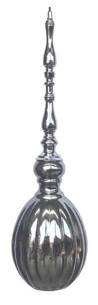 Lamp. Colg. Vidrio Dorado 1E27