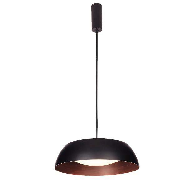 Lamp. Colg. Led Negro 24W Epistar 40Cm