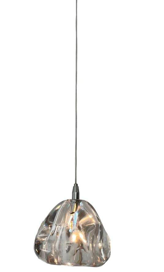 Lamp. Colg. 1L G4 Cristal Claro (D100)Mm