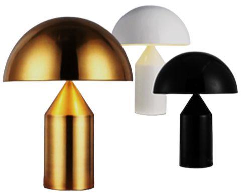 Lamp. Mesa 2L E27 Dorado Metal D35X52Cm