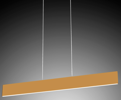 Lamp. Colg. Led Dimerizable 18w 3k Dorado (780x80)mm