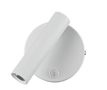 Aplique pared led base red. aluminio blanco 3W 3K (30X125mm)