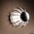 Aplique Pared T/Redondo Led Negro Perla+Cristal Transp. 4W 3K (D100160Mm)
