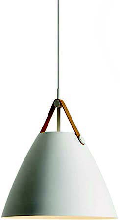 Lamp. Colg. Aluminio+Metal Blanco Pequena 1E27