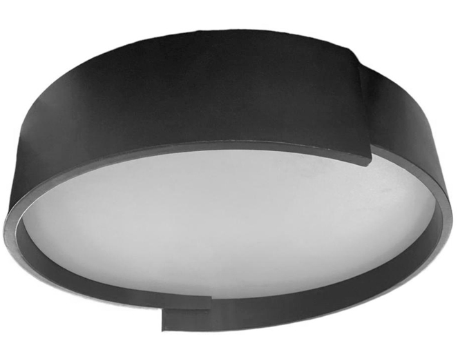 Lamp. Techo Led Redonda D40Cm Negro 25W 3K
