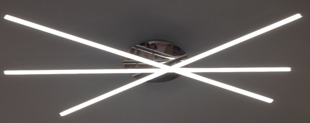 Lamp.Techo Led Asterizco Cr D70Cm 33W 3K