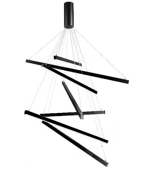 Lamp. Colg. Led Barras 7L 3K D100Cm