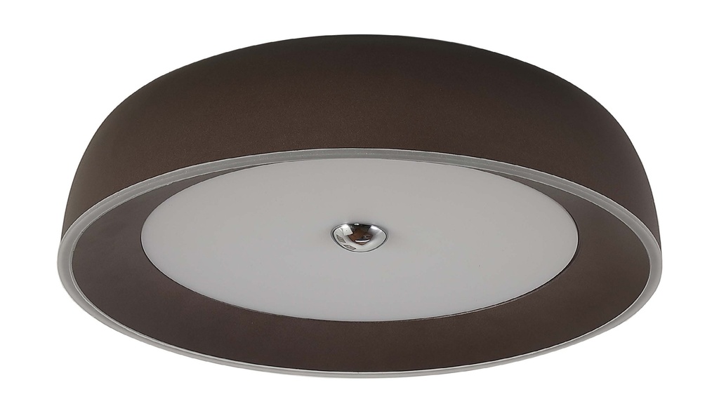 Lamp. Colg. Led T/Plafon 3 Tonos/L D52Cm 52W Negro+Blanco