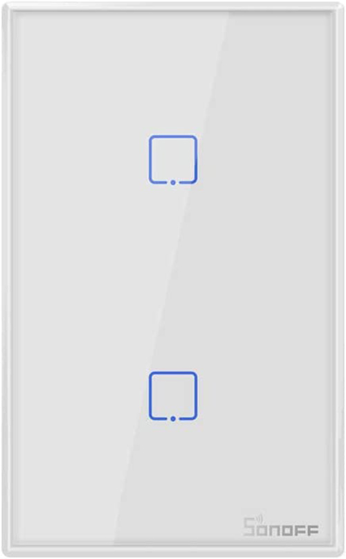 Interruptor Tactil Wifi 2L Doble Blanco