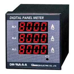Medidor Digital 96X96Mm (Amp+Vol+Fre) 3 Pantallas Camsco