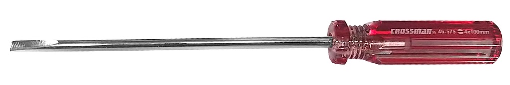 Destornillador Plano Rojo 4Mm 4'' Crossman