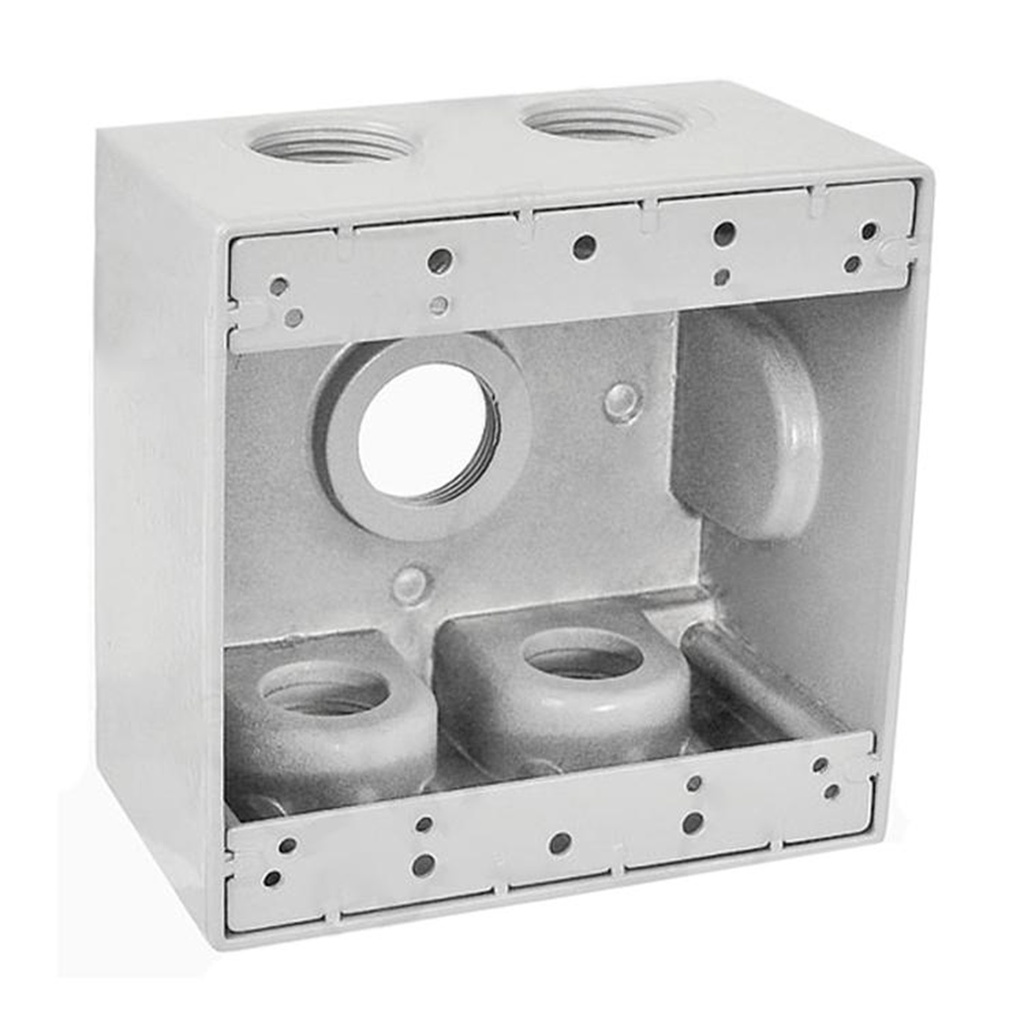 Caja Cuadrada 4X4 F/S 3/4 (5 Huecos)