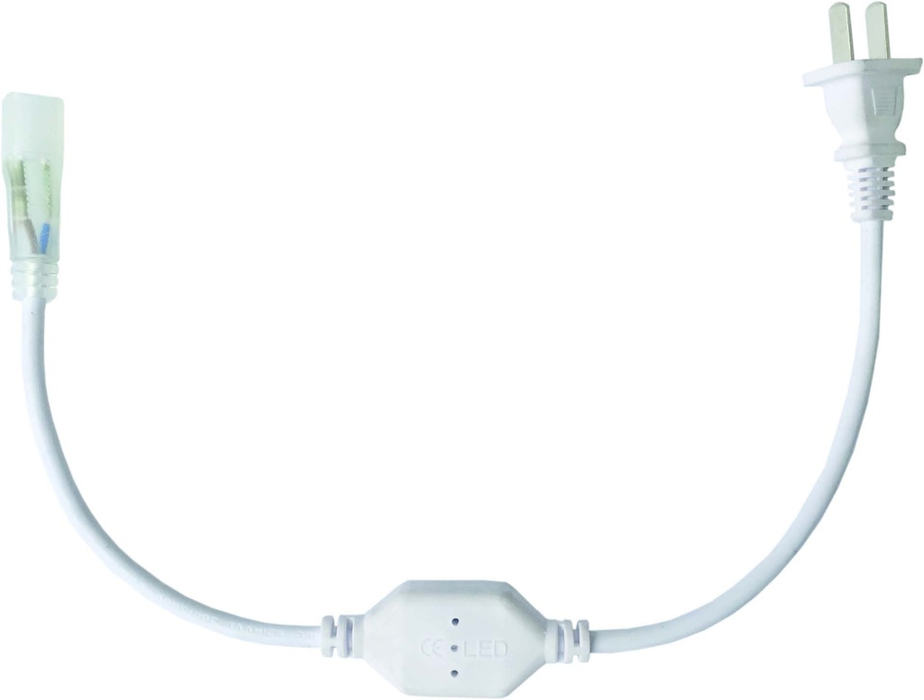 Adaptador P/Cinta T.Mang Led 120V Un Color 8Mm