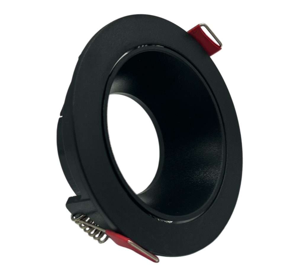 O.B. Prof. Gu10 Movil Red. Plastico Negro (D85X30Mm)