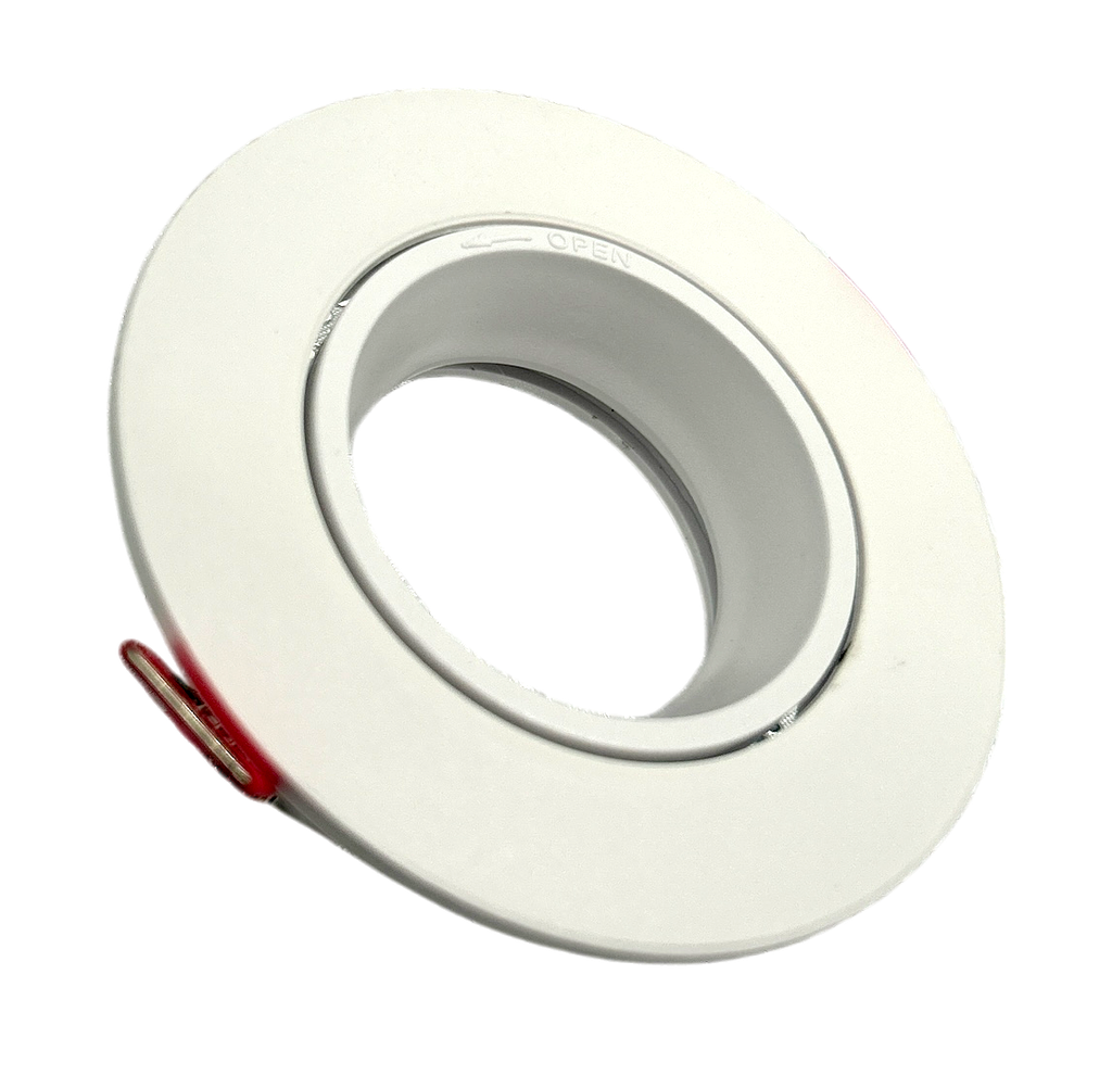 O.B. Prof. Gu10 Movil Red. Plastico Blanco (D90X25Mm)
