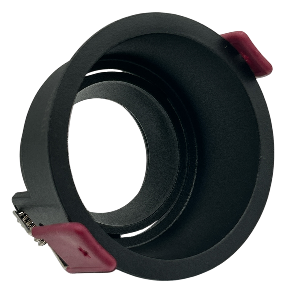 O.B. Prof. Gu10 Movil Red. Aluminio Negro (D80X55Mm)