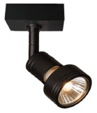 Spot Techo 1L Gu10 Aluminio Negro (100X80X25Mm)