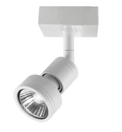 Spot Techo 1L Gu10 Aluminio Blanco (100X80X25Mm)
