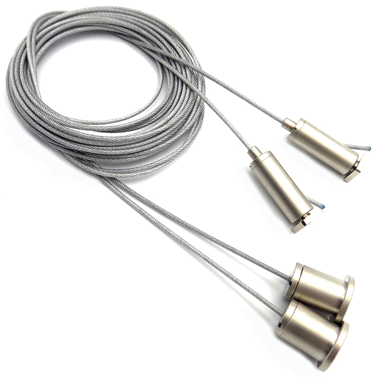 Cable Acero Suspension Negro C/Recubrimiento Plastico 2x0.2mm