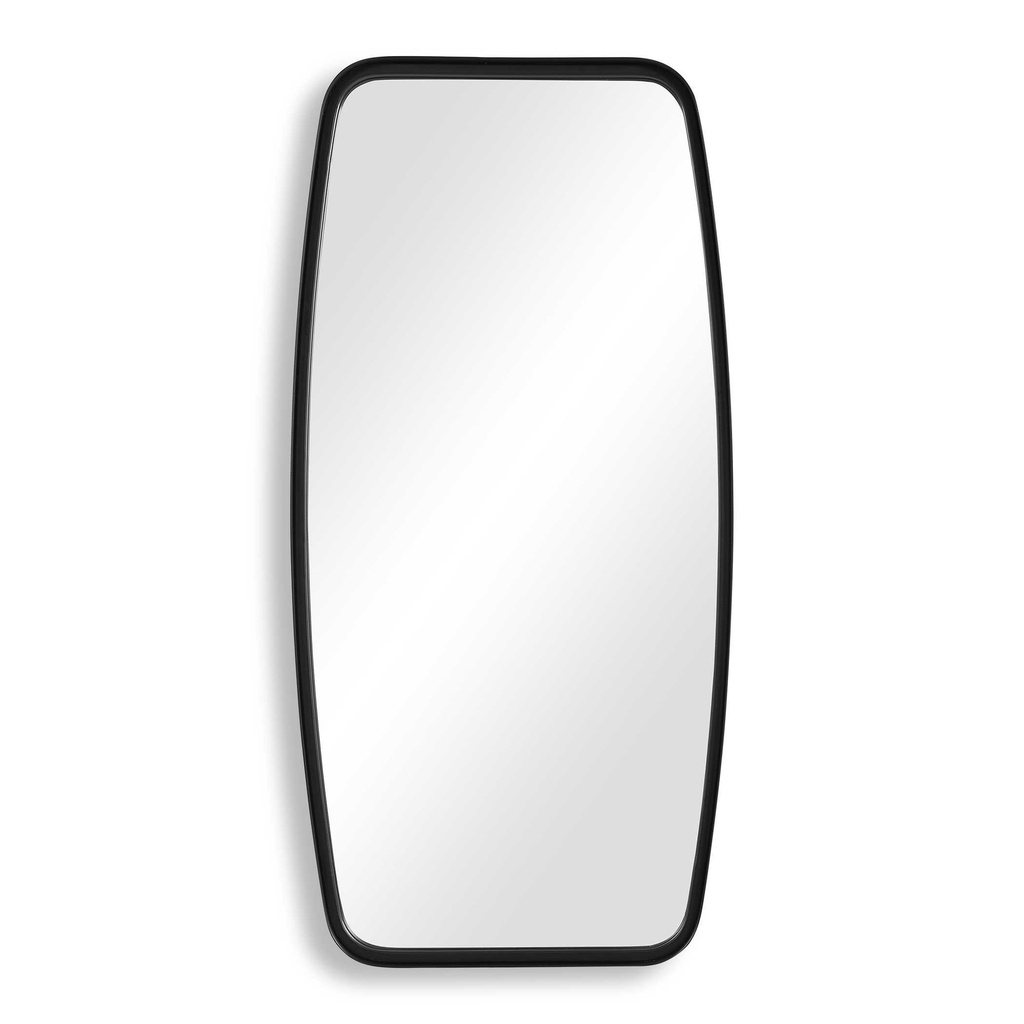 ESPEJO RECTANGULAR DE METAL NEGRO 51x102cm