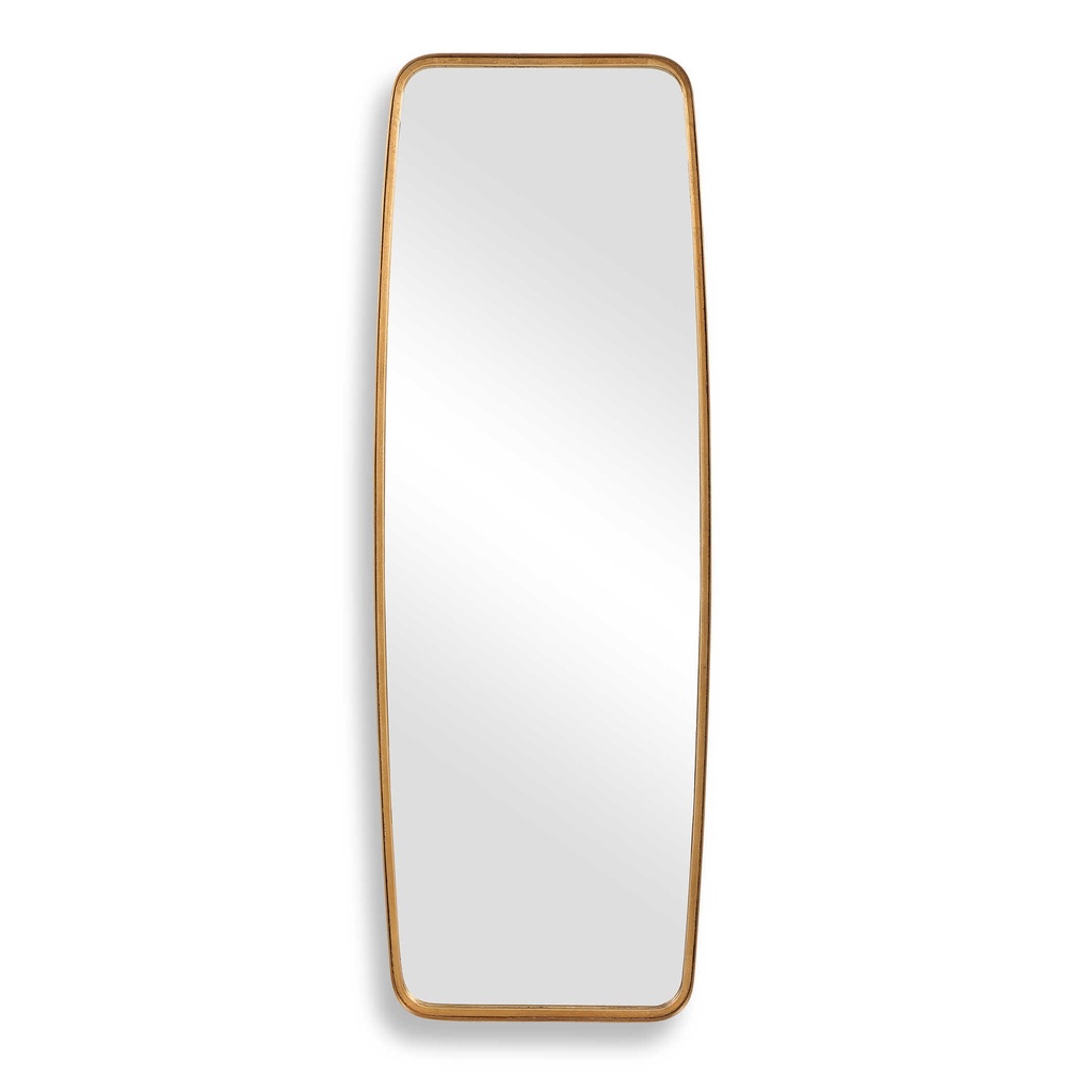ESPEJO RECATNGULAR DE METAL DORADO 53x152cm