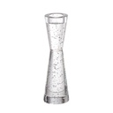 CANDELABRO DE VIDRIO CON TEXTURA