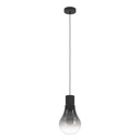 LAMP. COLG. 1L E27 CHASELY VIDRIO T/BOMBILLO NEGRO (1100X200MM)