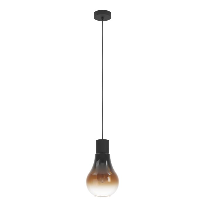 LAMP. COLG. 1L E27 CHASELY VIDRIO T/BOMBILLO CAFE (1100X200MM)