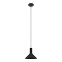 LAMP. COLG. 1L E27 MORESCANA ACERO NEGRO T/CAMPANA (1500X250MM)