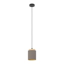 LAMP. COLG. 1L E27 ALBARIZA PANTALLA GRIS+MADERA (1100X160MM)