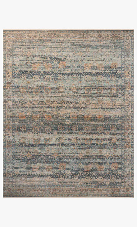 ALFOMBRA HERITAGE (1.82X2.74)M AZUL/CAFE