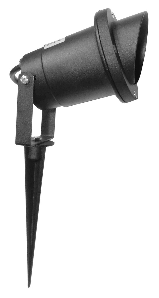 Spot Estaca GU10 Alum. Negro (D106x75)mm IP65