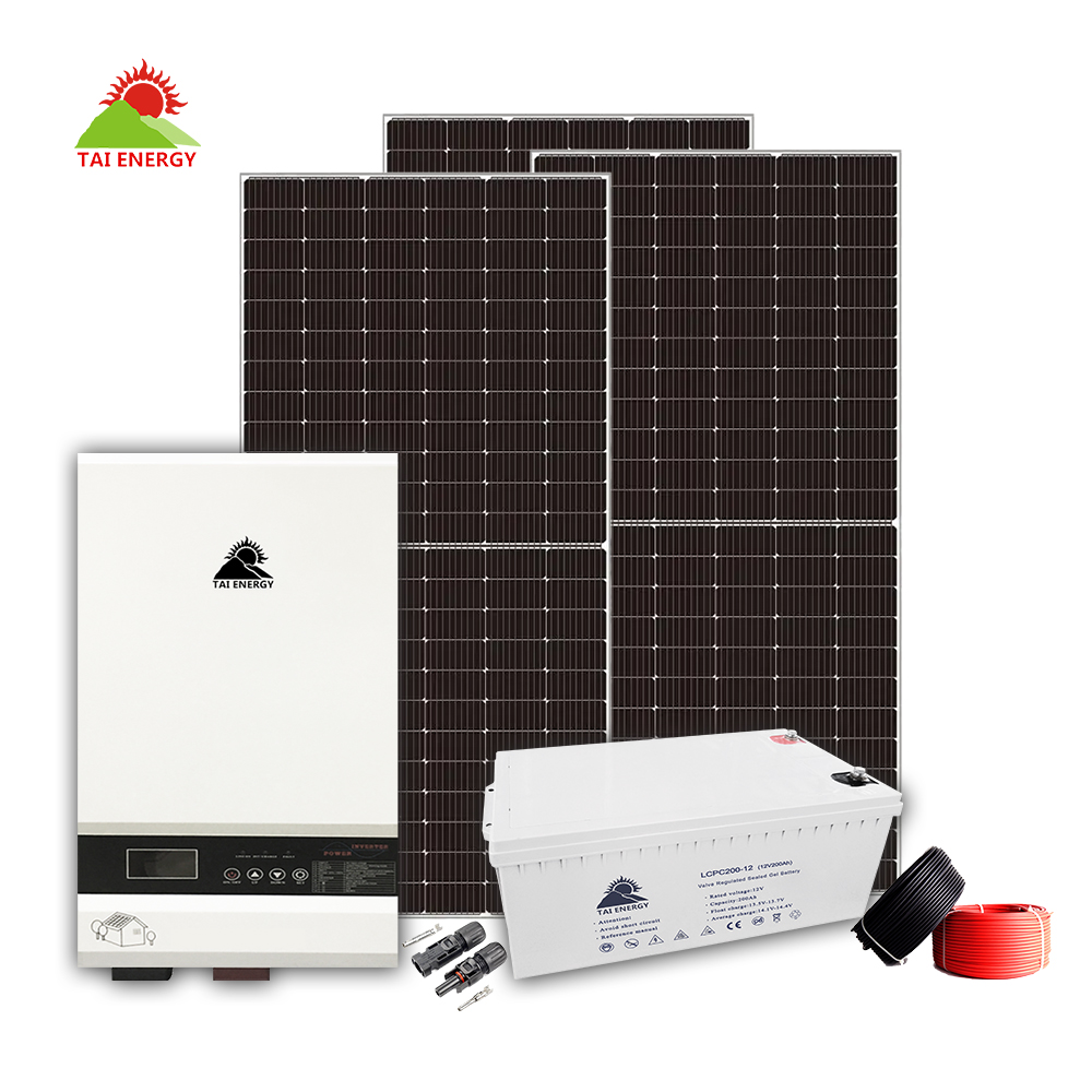 Kit sistema solar off grid 2kw 1f - 110v almacenamiento: 2.4kwh, potencia solar: 1.65kwp