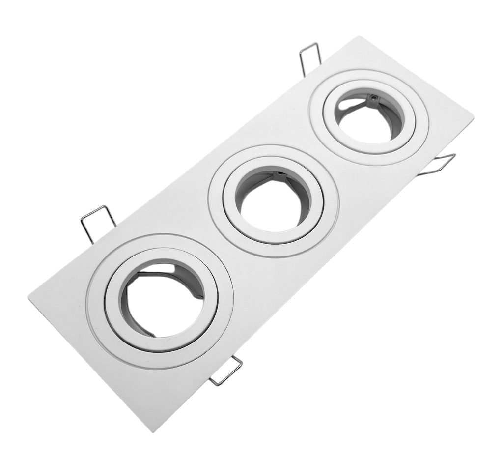 O.b. 3L GU10 Emp. Movil Rectan. Alum. Blanco (260x92)mm