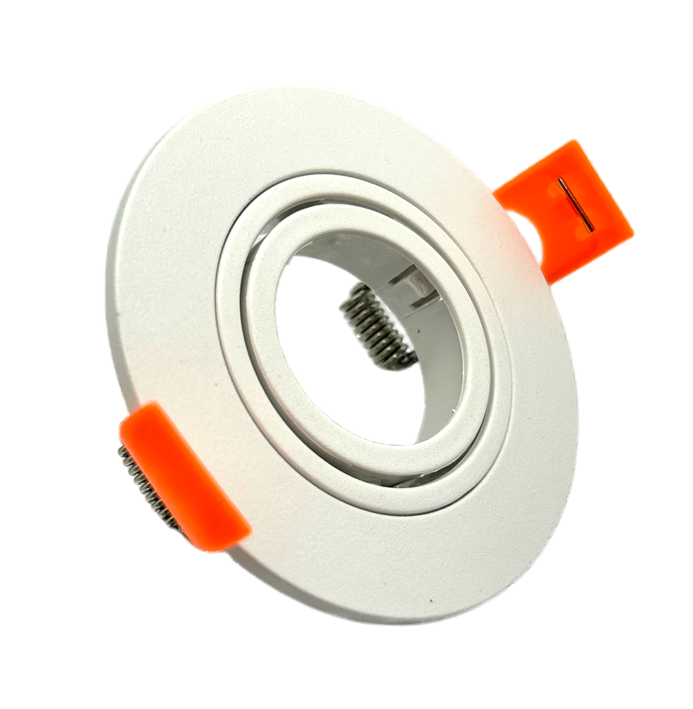 O.B. GU10 Mini Movil Red. Plastico Blanco D75mm