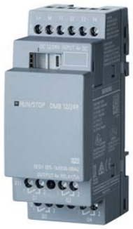 Módulo Expansión Entr./Sal. LOGO! DM8 12/24R, 24V/12V/24V/Relay, 4DI/4DO p/LOGO! 8, SIEMENS
