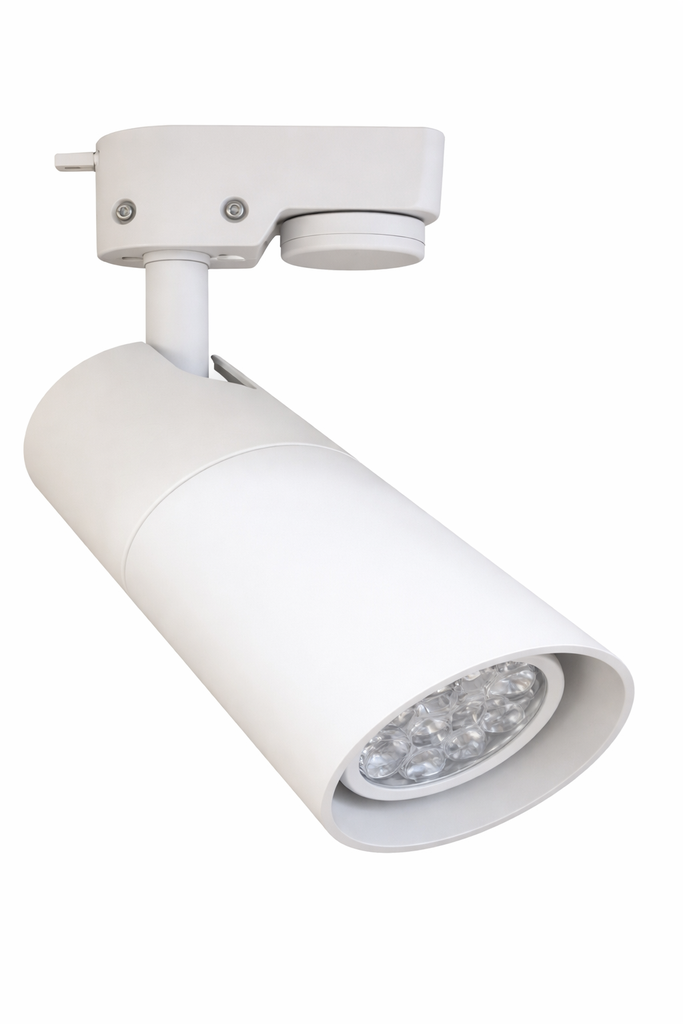 Spot Riel GU10 Movil Tubular Aluminio Blanco (D53xL110)mm IP20