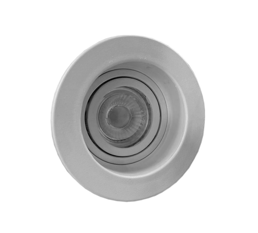 O.B. GU10 Mini Movil Red. Plastico Blanco (D75)mm